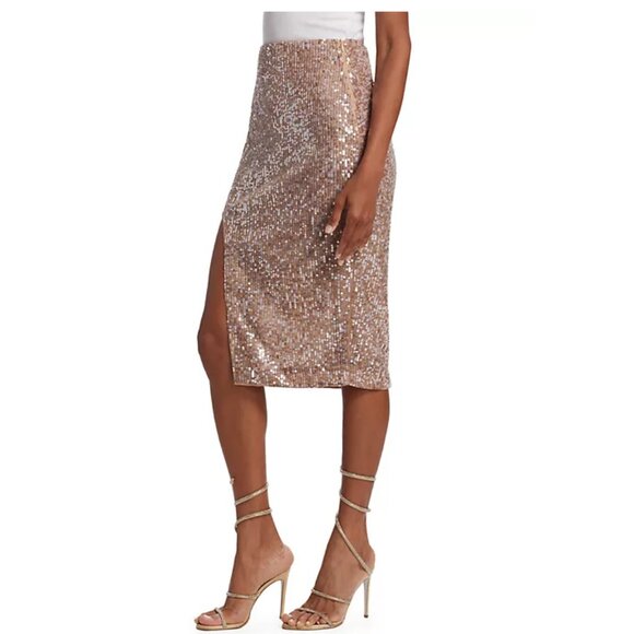 Zeynep Arcay Pink Sequined Slit Skirt - Originally $1650! - Picture 7 of 16